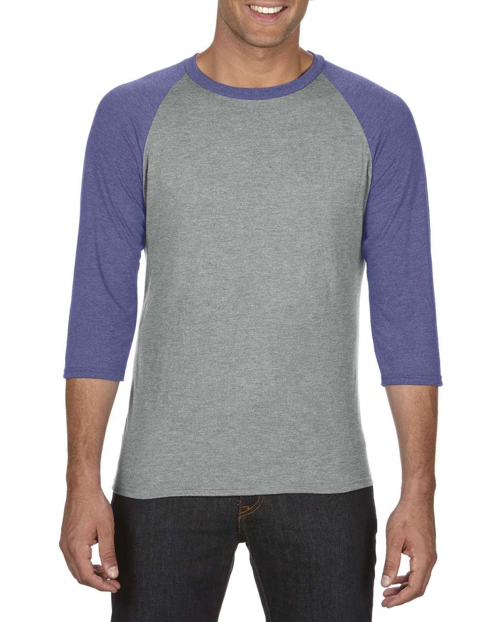 ADULT TRI-BLEND ¾ SLEEVE RAGLAN TEE - Image 10