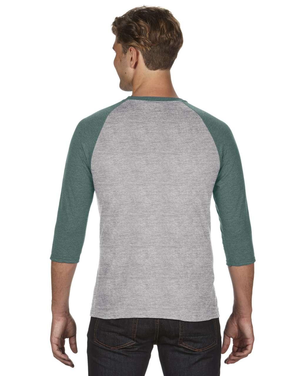 ADULT TRI-BLEND ¾ SLEEVE RAGLAN TEE - Image 3
