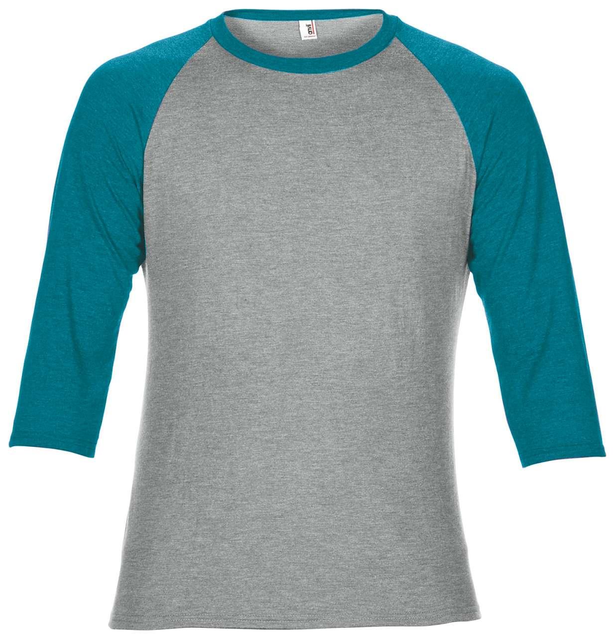 ADULT TRI-BLEND ¾ SLEEVE RAGLAN TEE - Image 2