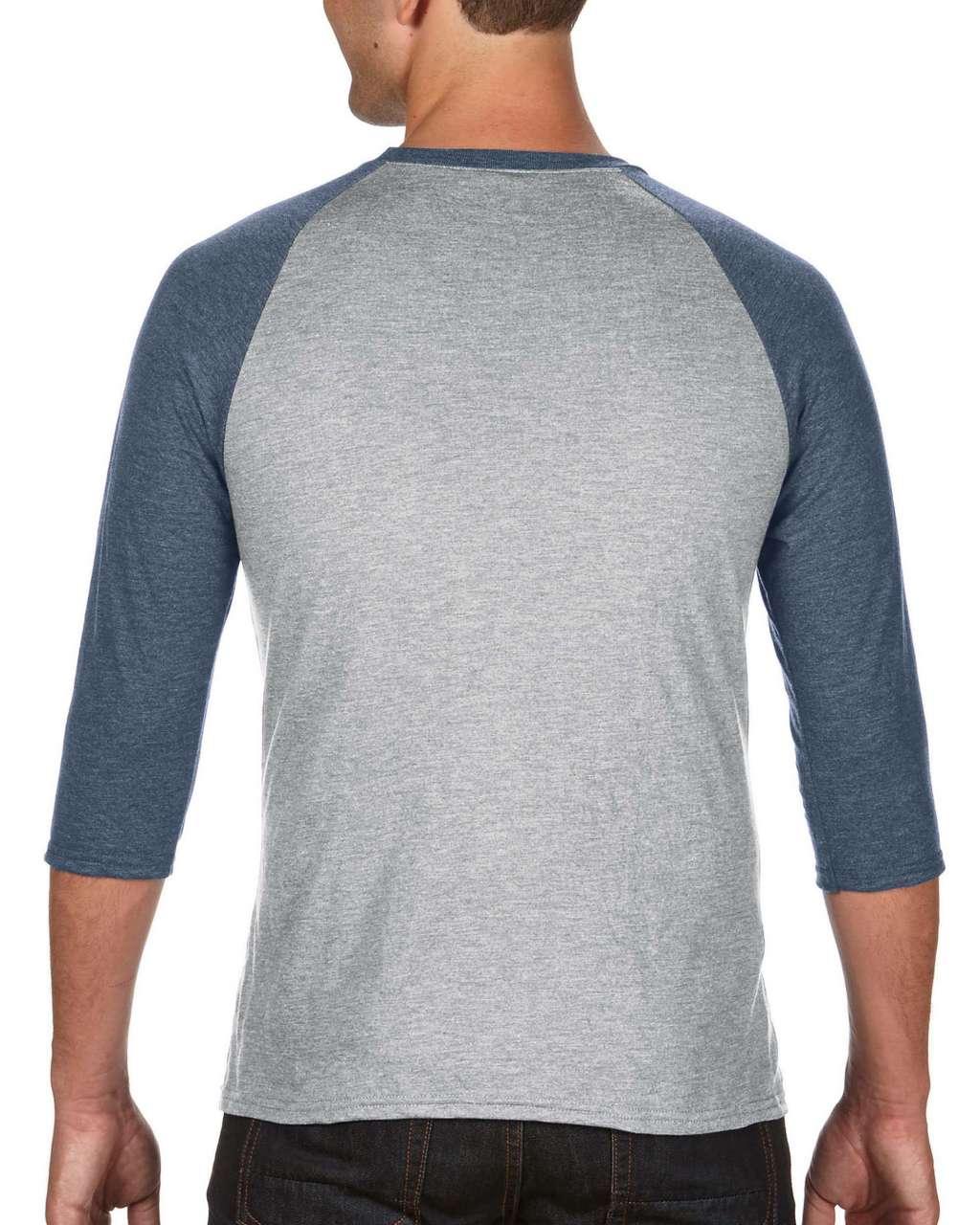 ADULT TRI-BLEND ¾ SLEEVE RAGLAN TEE - Image 8