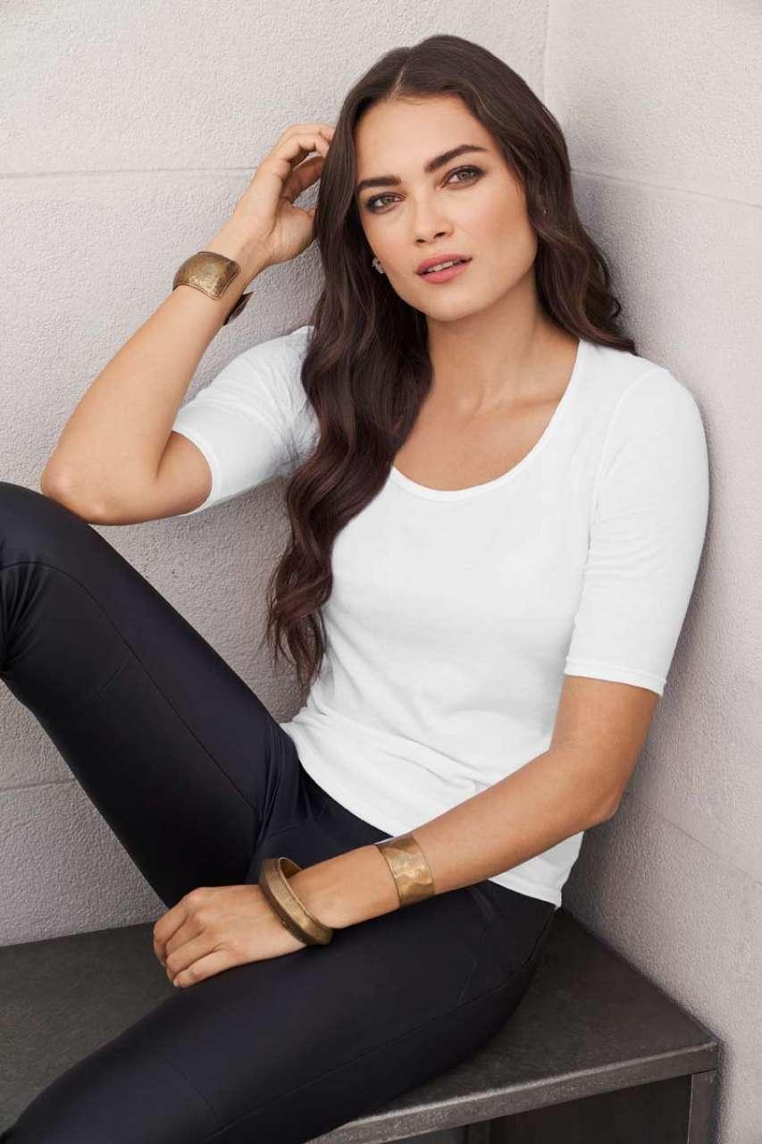 WOMEN’S TRI-BLEND DEEP SCOOP 1/2 SLEEVE TEE - Image 18