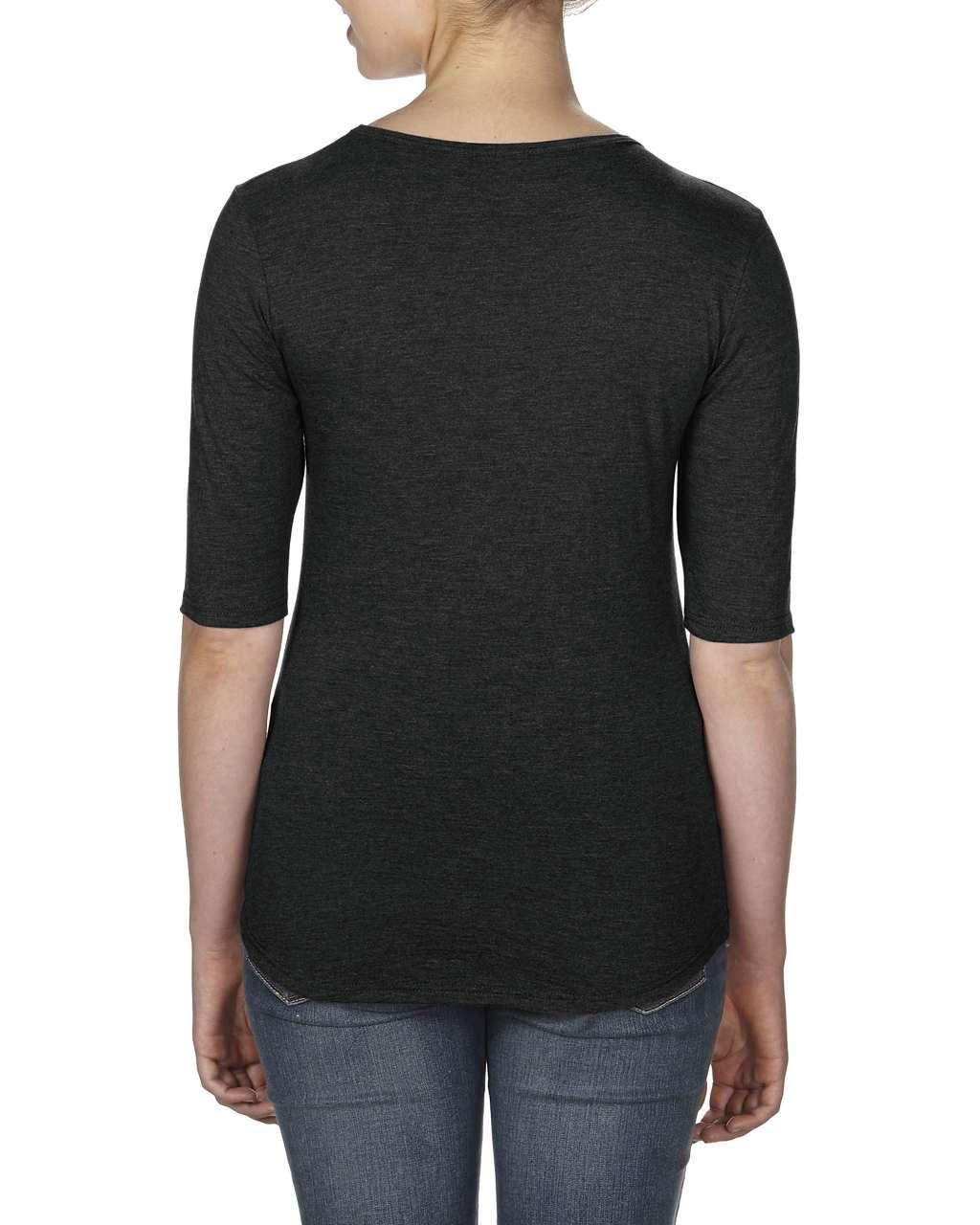 WOMEN’S TRI-BLEND DEEP SCOOP 1/2 SLEEVE TEE - Image 11