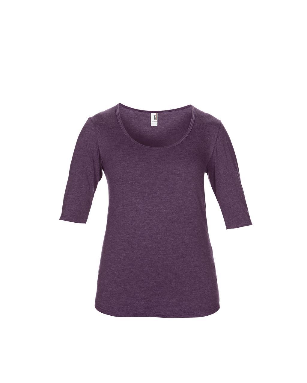 WOMEN’S TRI-BLEND DEEP SCOOP 1/2 SLEEVE TEE - Image 17