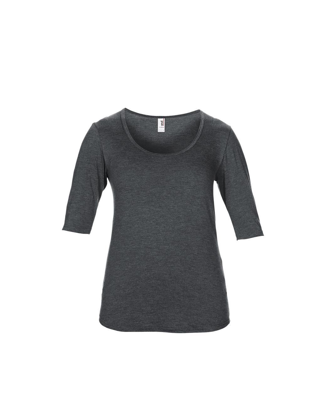 WOMEN’S TRI-BLEND DEEP SCOOP 1/2 SLEEVE TEE - Image 12