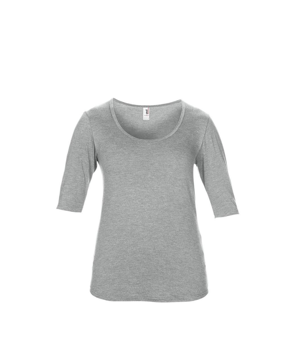 WOMEN’S TRI-BLEND DEEP SCOOP 1/2 SLEEVE TEE - Image 5