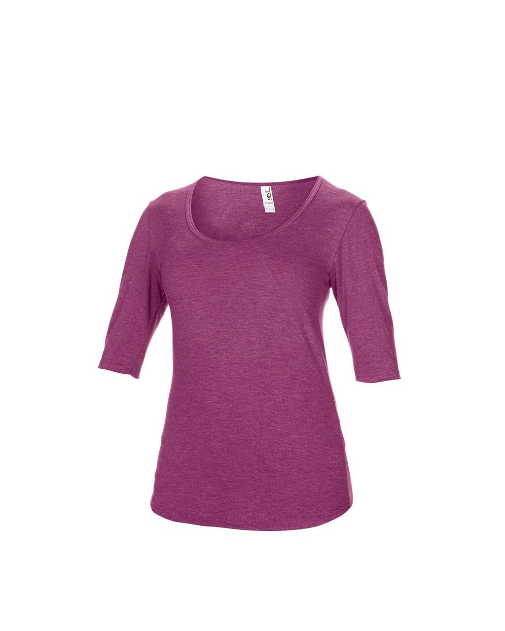 WOMEN’S TRI-BLEND DEEP SCOOP 1/2 SLEEVE TEE - Image 9