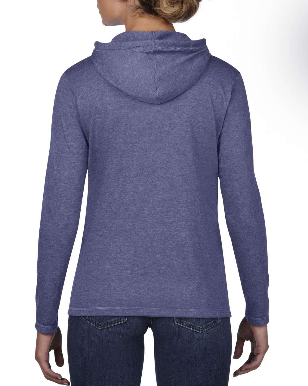 WOMEN’S LIGHTWEIGHT LONG SLEEVE HOODED TEE - Image 3