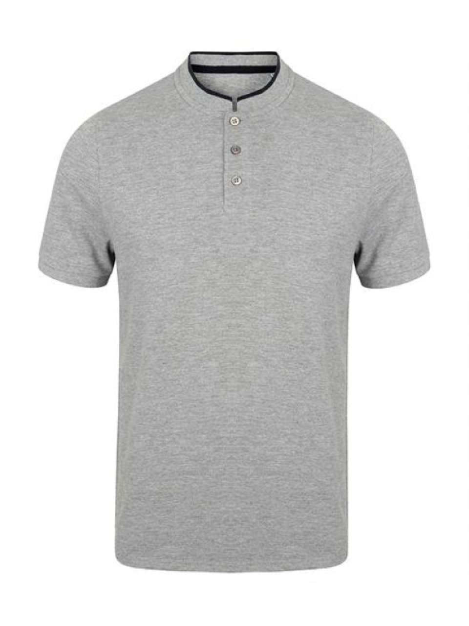 STAND COLLAR STRETCH POLO SHIRT - Image 4