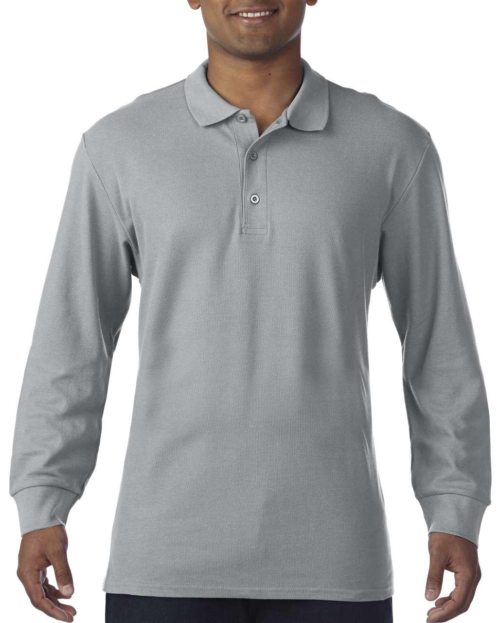 PREMIUM COTTON<SUP>®</SUP> ADULT LONG SLEEVE DOUBLE PIQUÉ POLO - Image 4