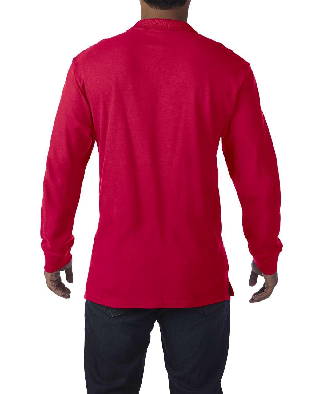 PREMIUM COTTON<SUP>®</SUP> ADULT LONG SLEEVE DOUBLE PIQUÉ POLO - Image 2
