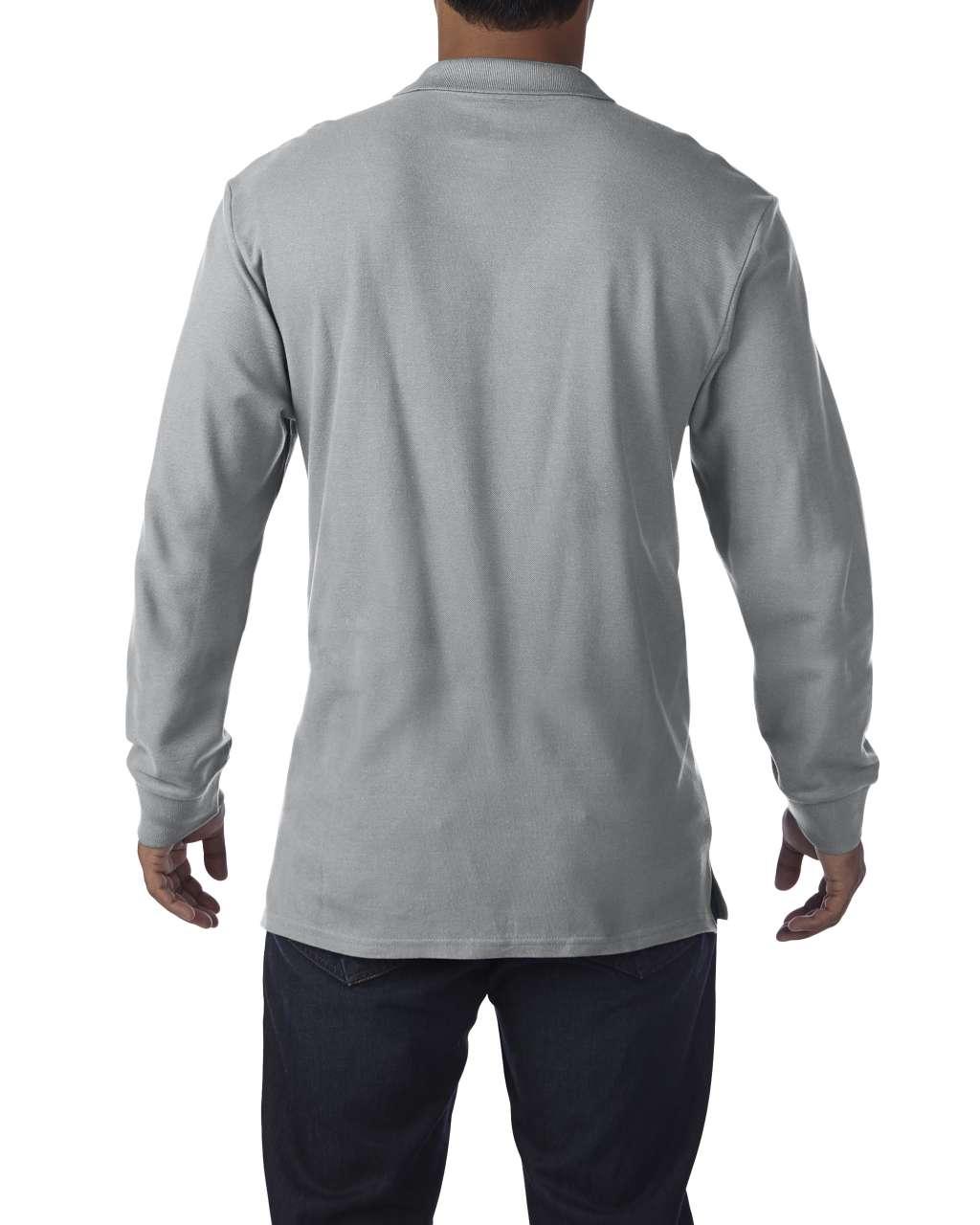 PREMIUM COTTON<SUP>®</SUP> ADULT LONG SLEEVE DOUBLE PIQUÉ POLO - Image 3