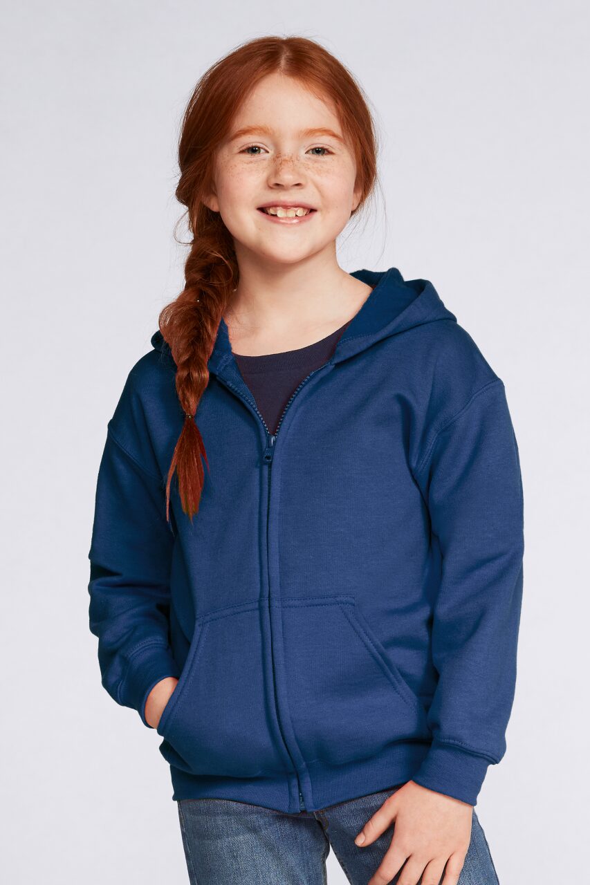 HEAVY BLEND™ YOUTH FULL ZIP HOODED SWEATSHIRT - Image 18