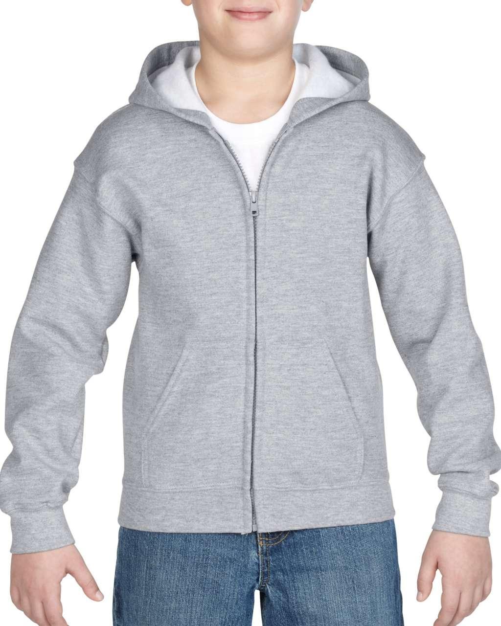 HEAVY BLEND™ YOUTH FULL ZIP HOODED SWEATSHIRT - Image 2