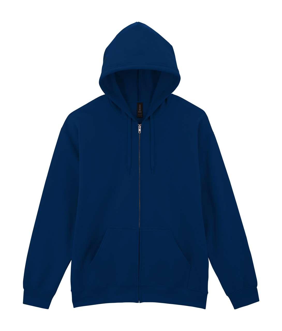 SOFTSTYLE® MIDWEIGHT FLEECE ADULT FULL ZIP HOODED SWEATSHIRT