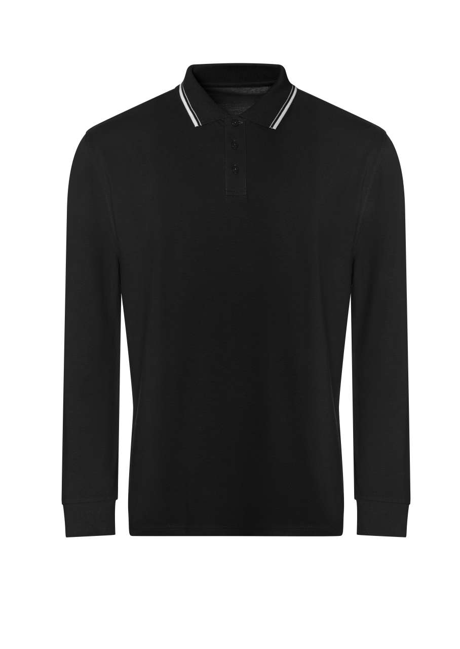 LONG SLEEVE TIPPED 100 POLO - Image 3