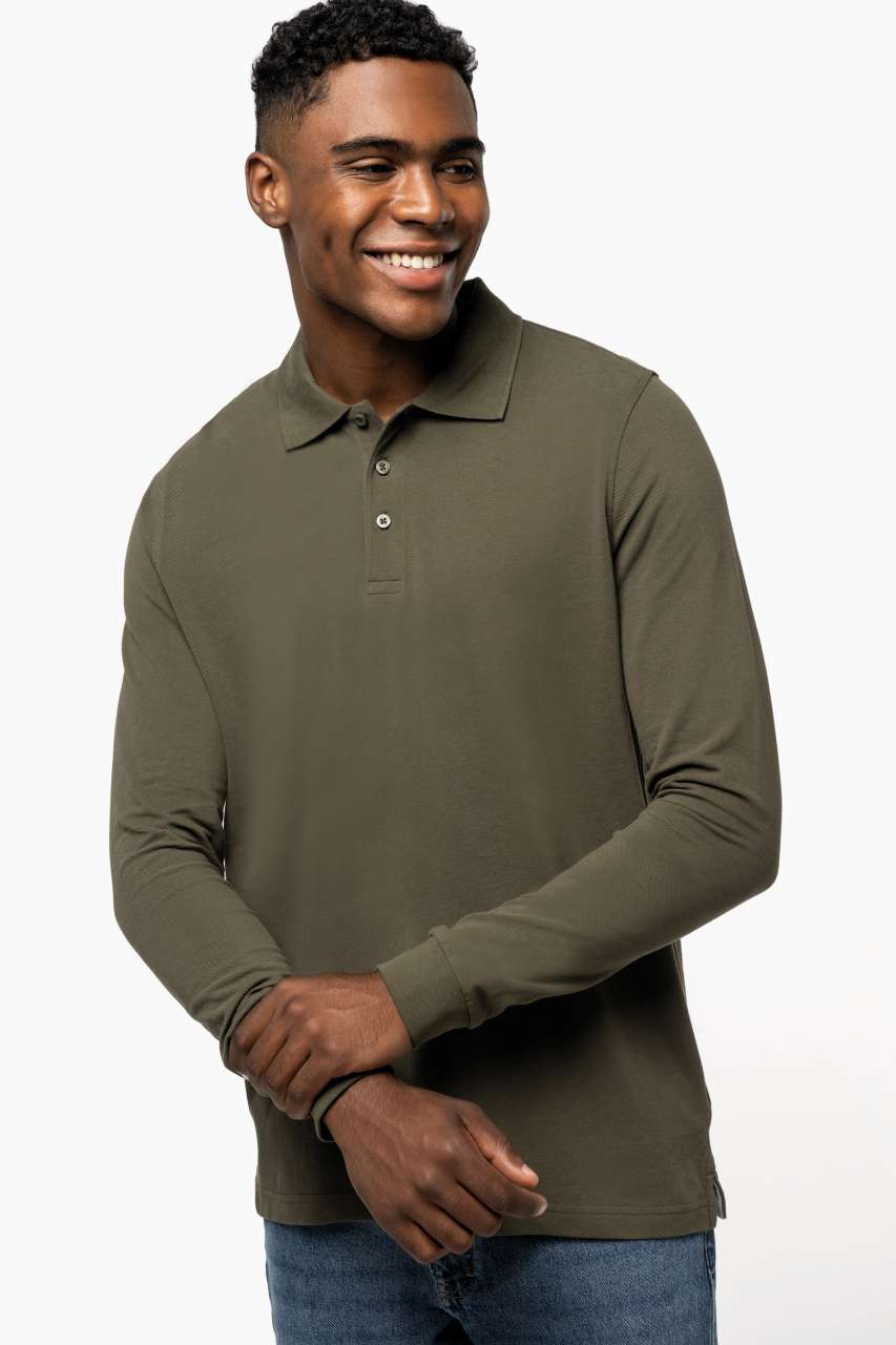 MEN'S LONG-SLEEVED POLO SHIRT - Image 10