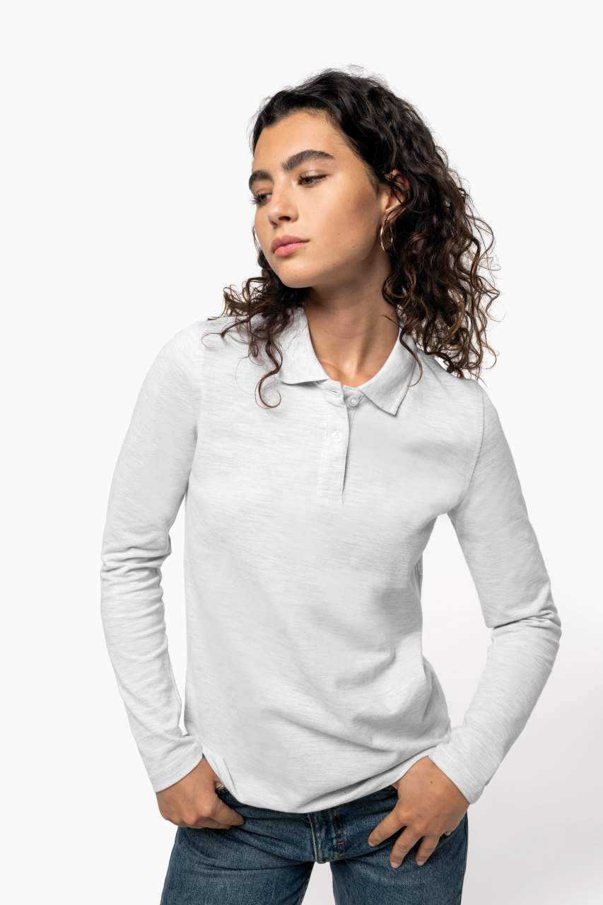 LADIES' LONG-SLEEVED POLO SHIRT - Image 13