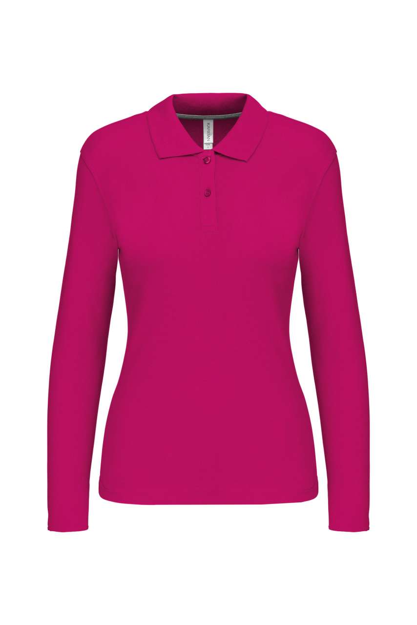 LADIES' LONG-SLEEVED POLO SHIRT