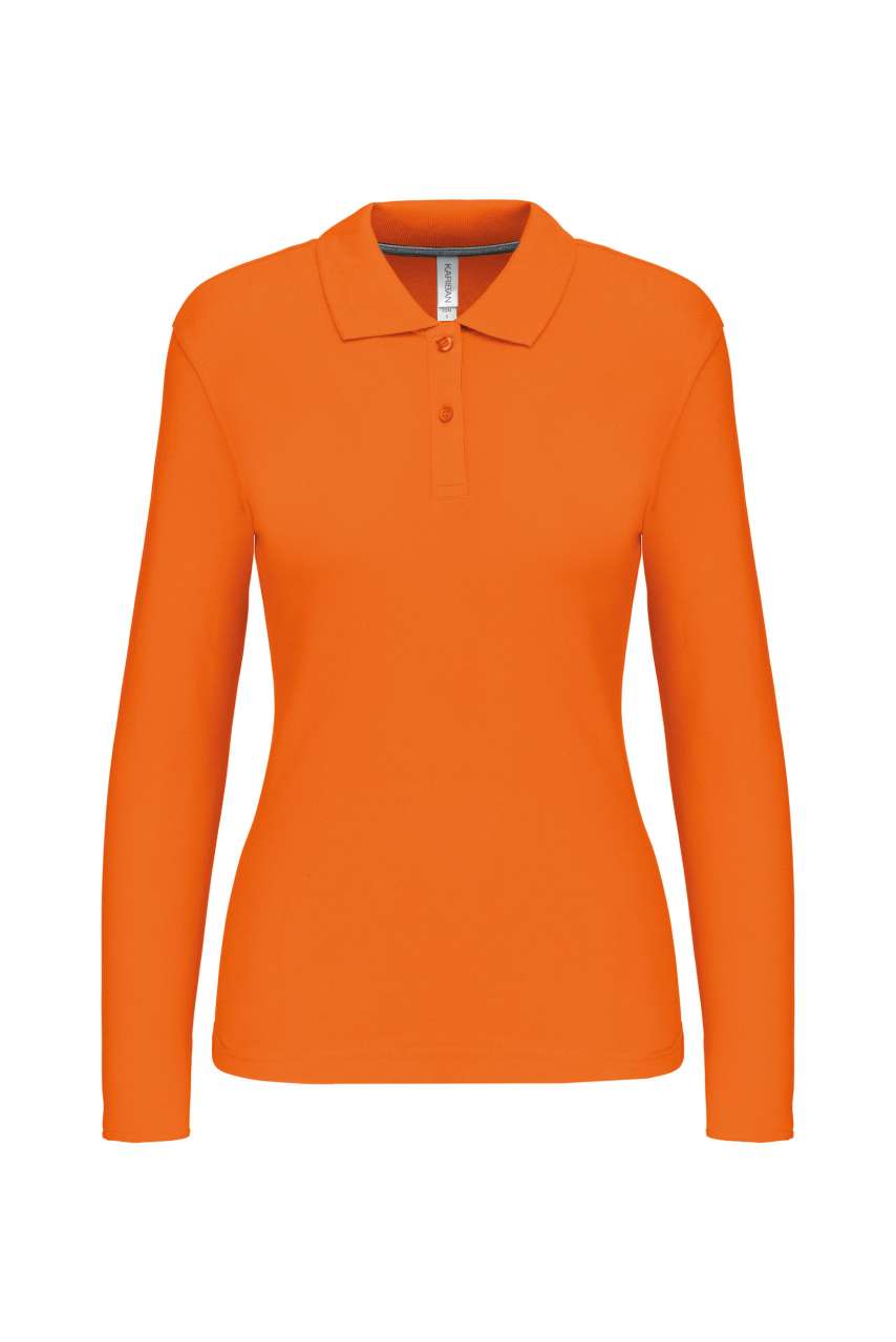 LADIES' LONG-SLEEVED POLO SHIRT - Image 6