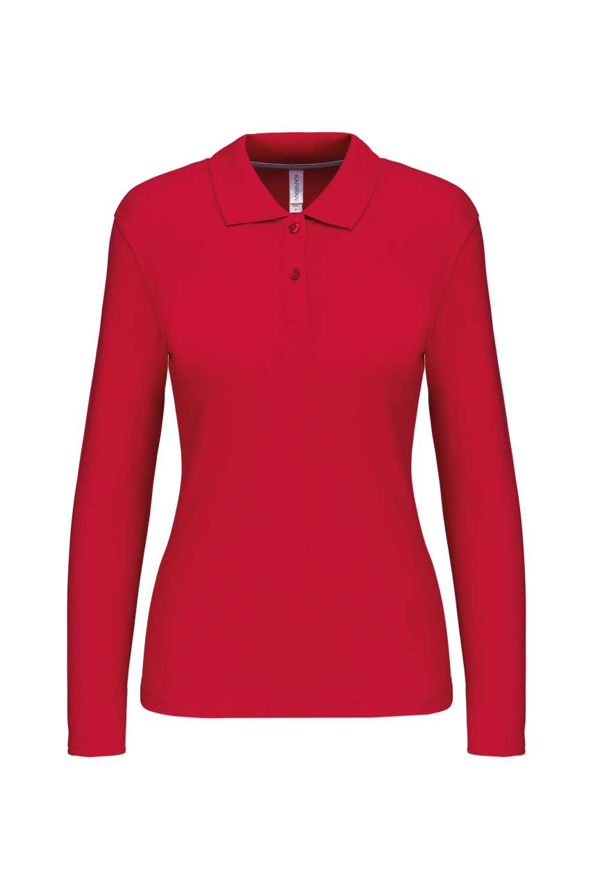 LADIES' LONG-SLEEVED POLO SHIRT - Image 20
