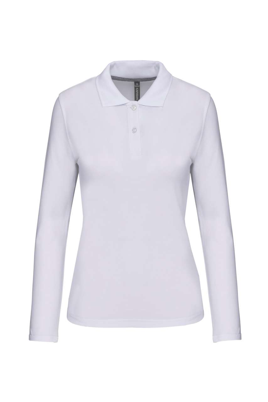 LADIES' LONG-SLEEVED POLO SHIRT - Image 8