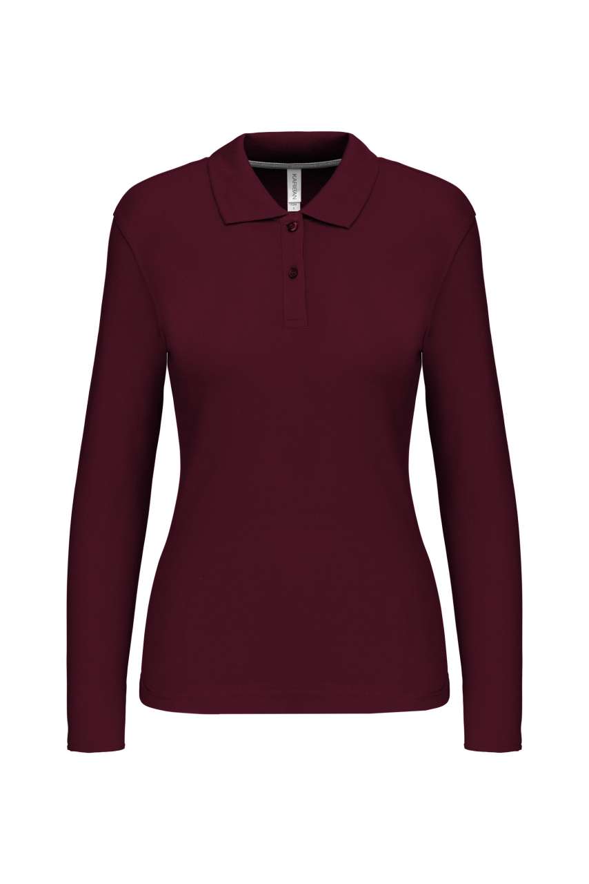 LADIES' LONG-SLEEVED POLO SHIRT - Image 5