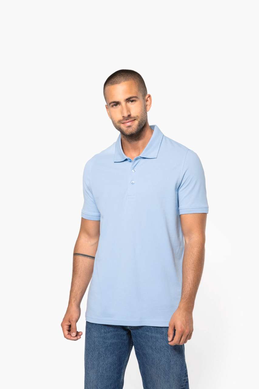 MEN'S SHORT-SLEEVED PIQUÉ POLO SHIRT - Image 5
