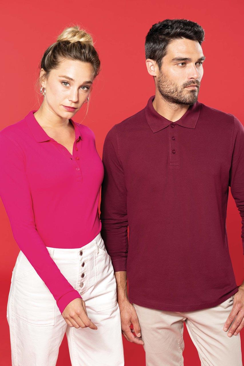 MEN'S LONG-SLEEVED PIQUÉ POLO SHIRT - Image 10