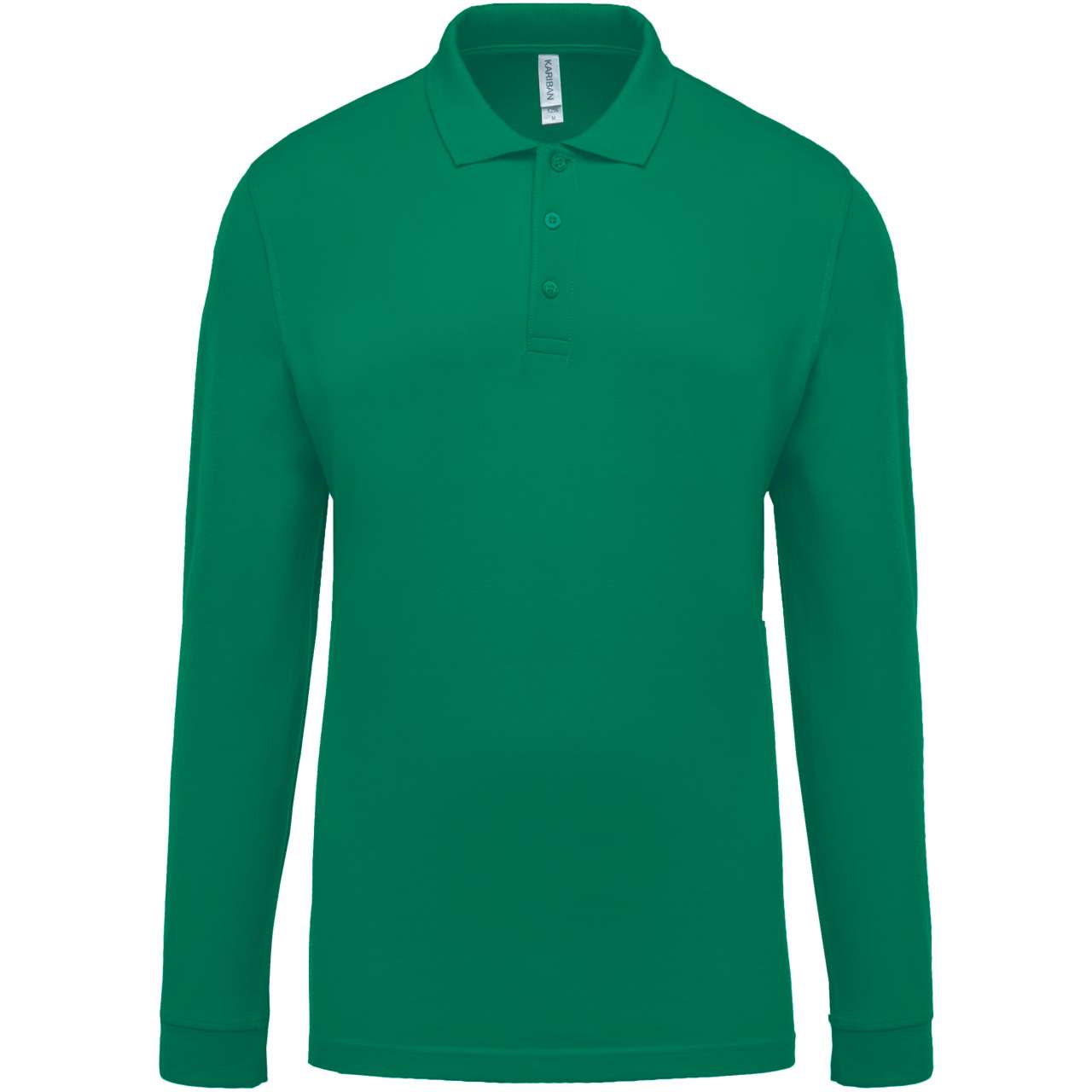 MEN'S LONG-SLEEVED PIQUÉ POLO SHIRT - Image 3