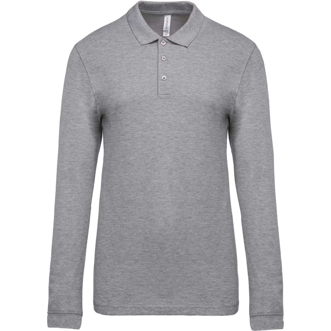 MEN'S LONG-SLEEVED PIQUÉ POLO SHIRT - Image 9