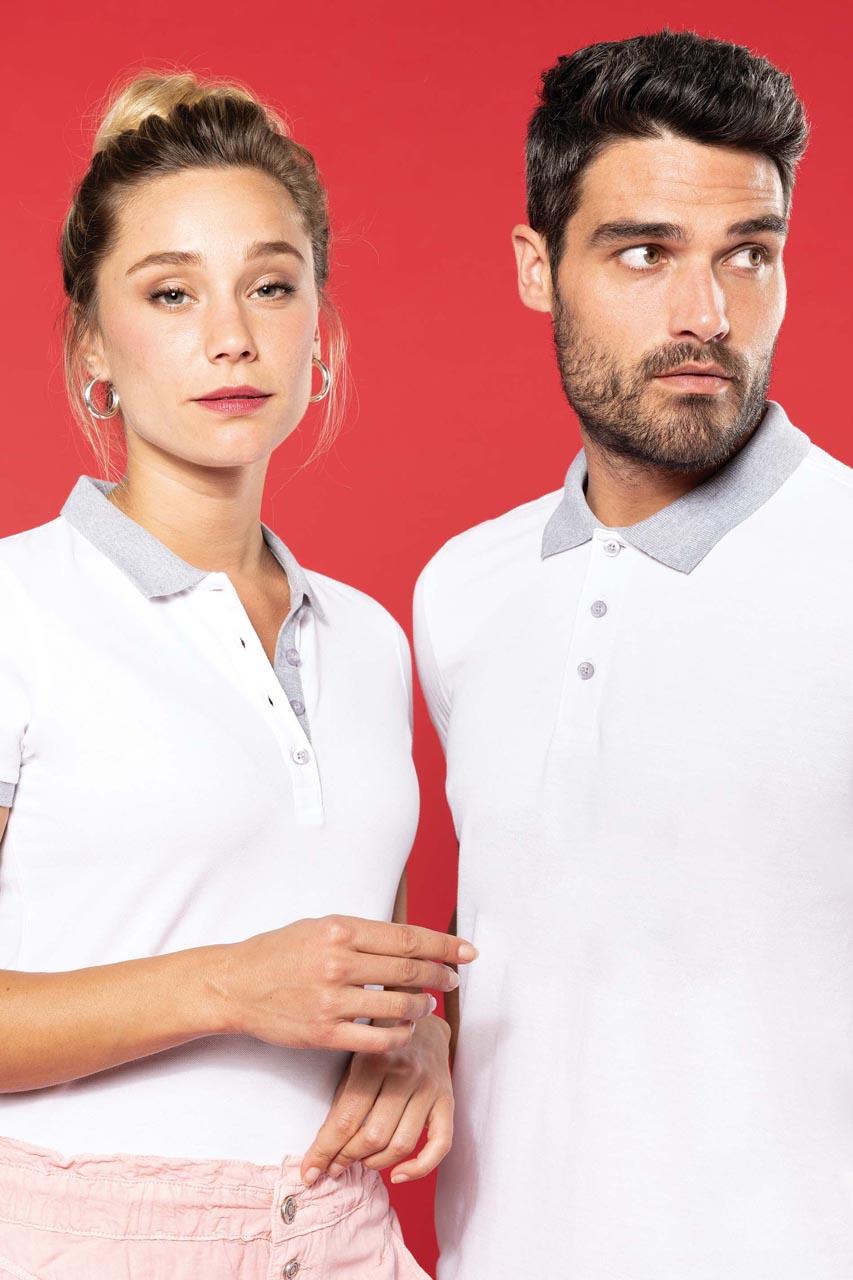 MEN'S TWO-TONE PIQUÉ POLO SHIRT - Image 6