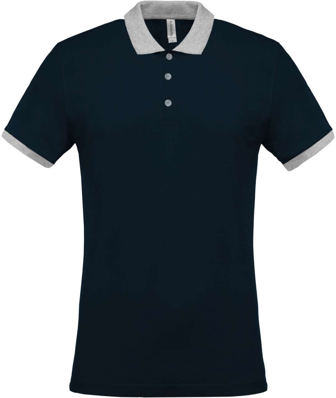 MEN'S TWO-TONE PIQUÉ POLO SHIRT - Image 2