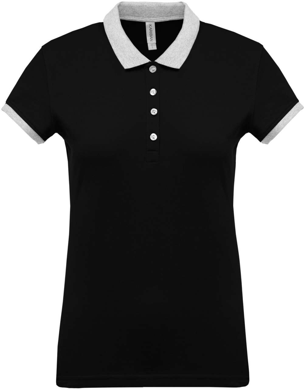 LADIES’ TWO-TONE PIQUÉ POLO SHIRT - Image 2