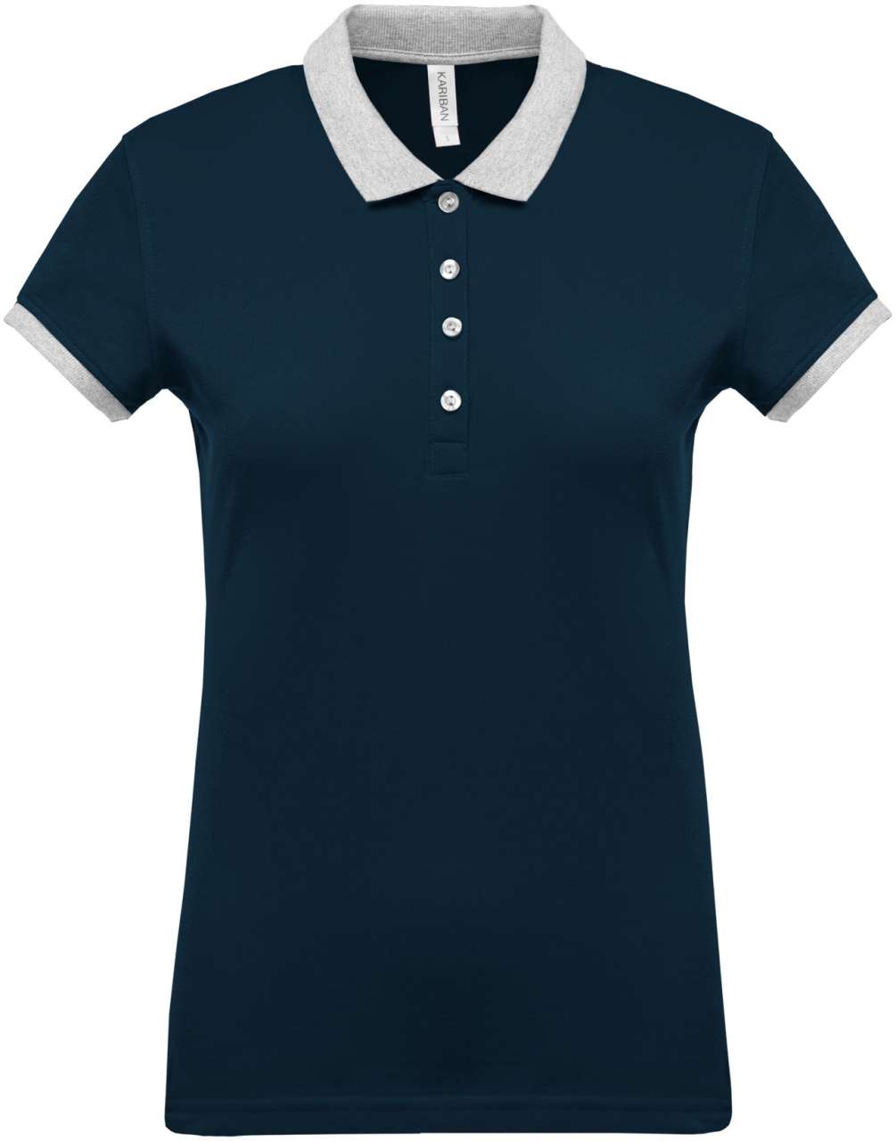 LADIES’ TWO-TONE PIQUÉ POLO SHIRT - Image 6