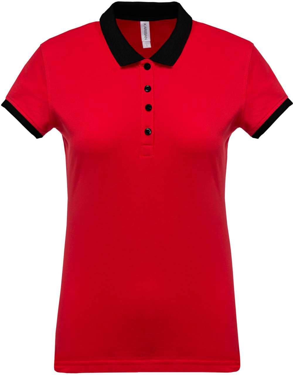 LADIES’ TWO-TONE PIQUÉ POLO SHIRT - Image 4