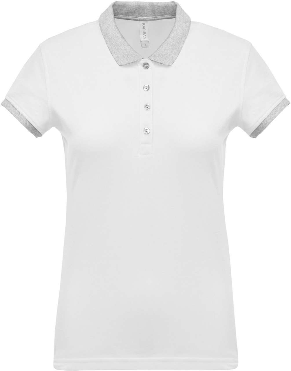 LADIES’ TWO-TONE PIQUÉ POLO SHIRT - Image 7