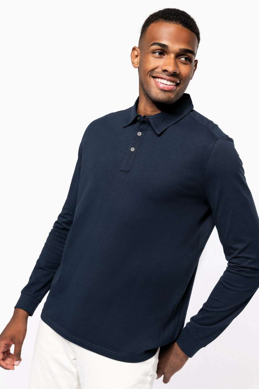 MEN'S LONG SLEEVED JERSEY POLO SHIRT - Image 7