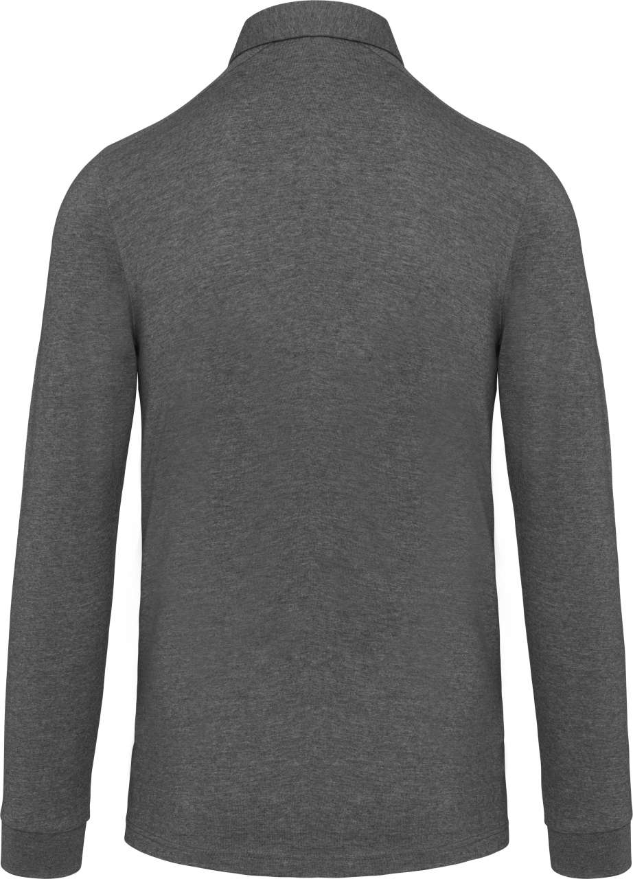 MEN'S LONG SLEEVED JERSEY POLO SHIRT - Image 4