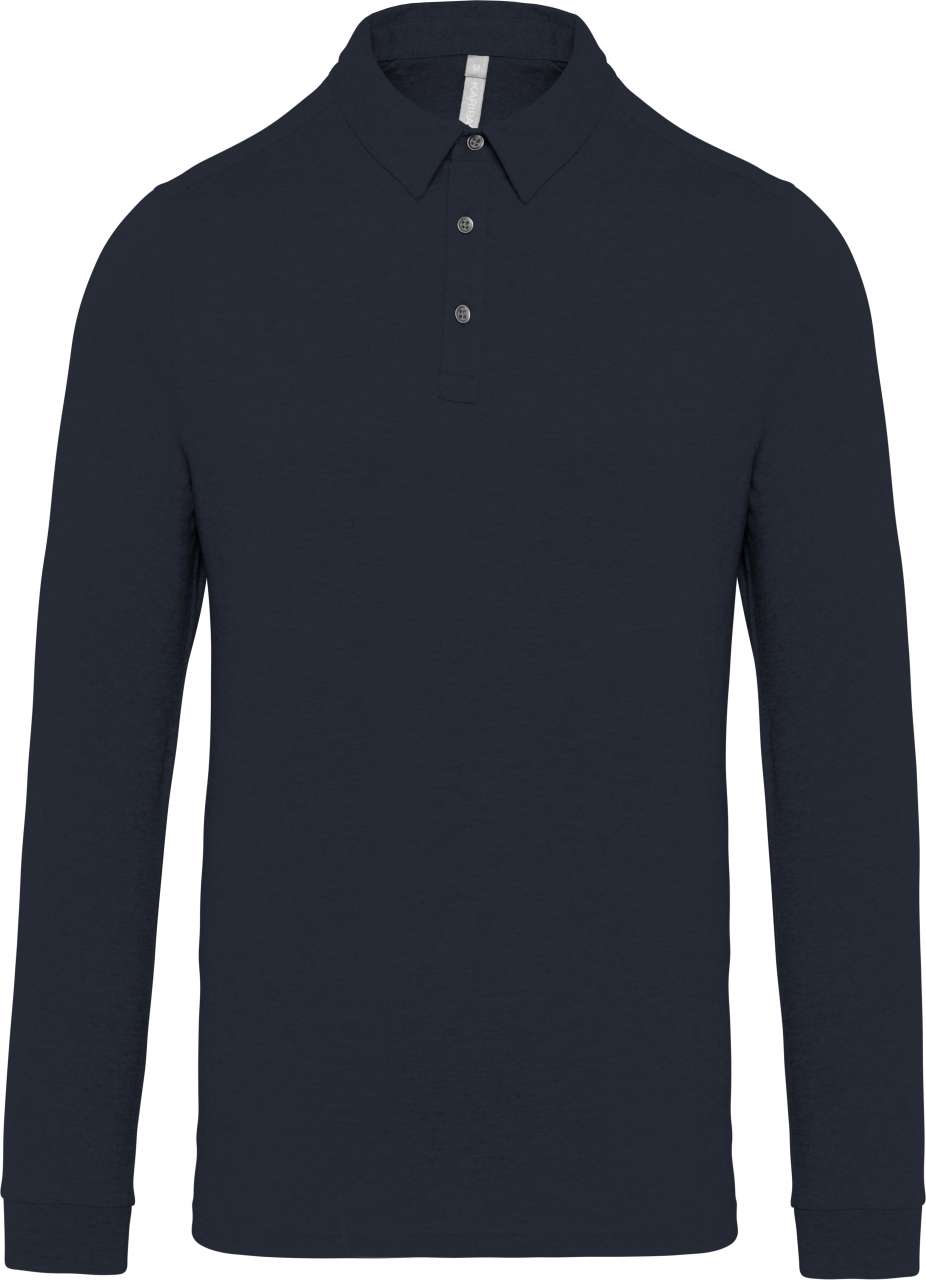 MEN'S LONG SLEEVED JERSEY POLO SHIRT - Image 3