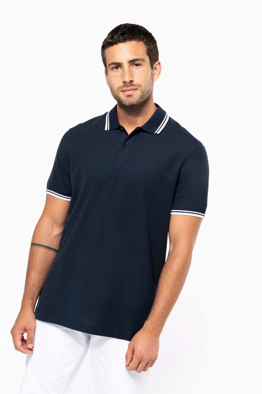MEN'S 2 STRIPED SHORT SLEEVED POLOSHIRT - Image 21