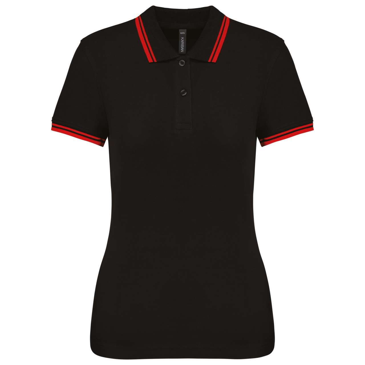 LADIE'S 2 STRIPED SHORT SLEEVED POLOSHIRT - Image 18