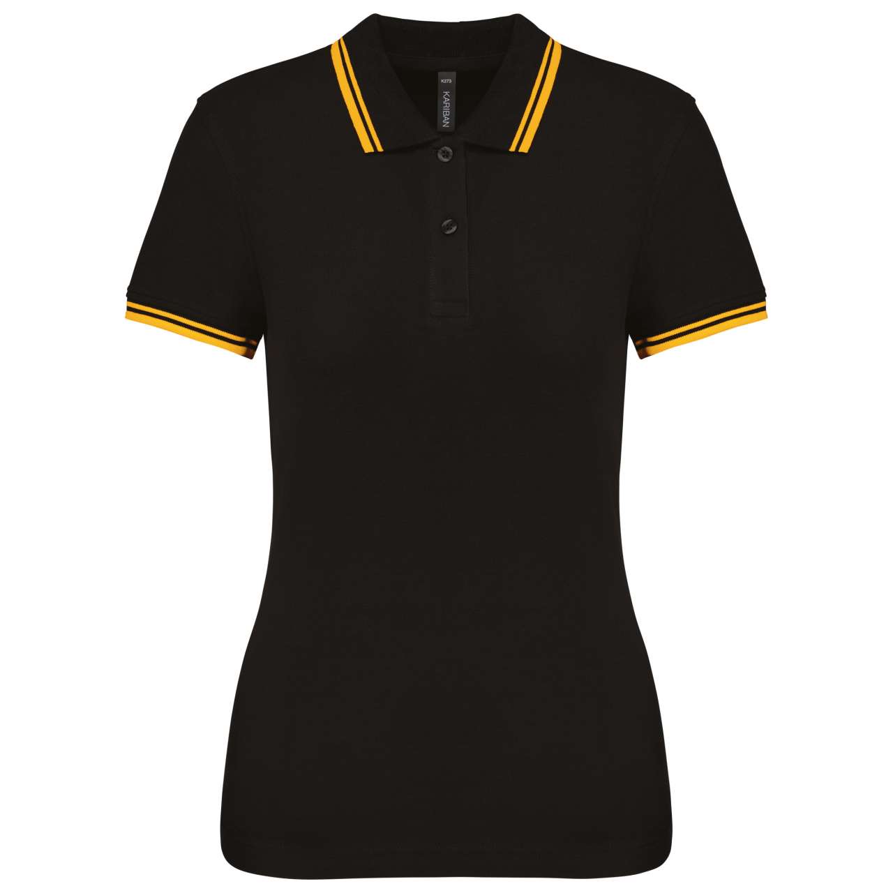 LADIE'S 2 STRIPED SHORT SLEEVED POLOSHIRT - Image 15