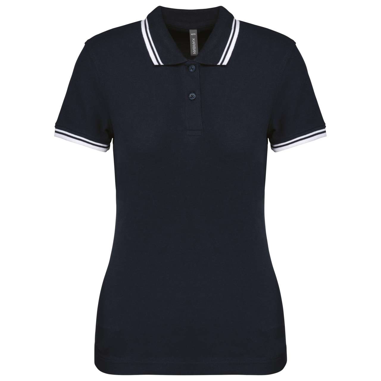 LADIE'S 2 STRIPED SHORT SLEEVED POLOSHIRT - Image 11
