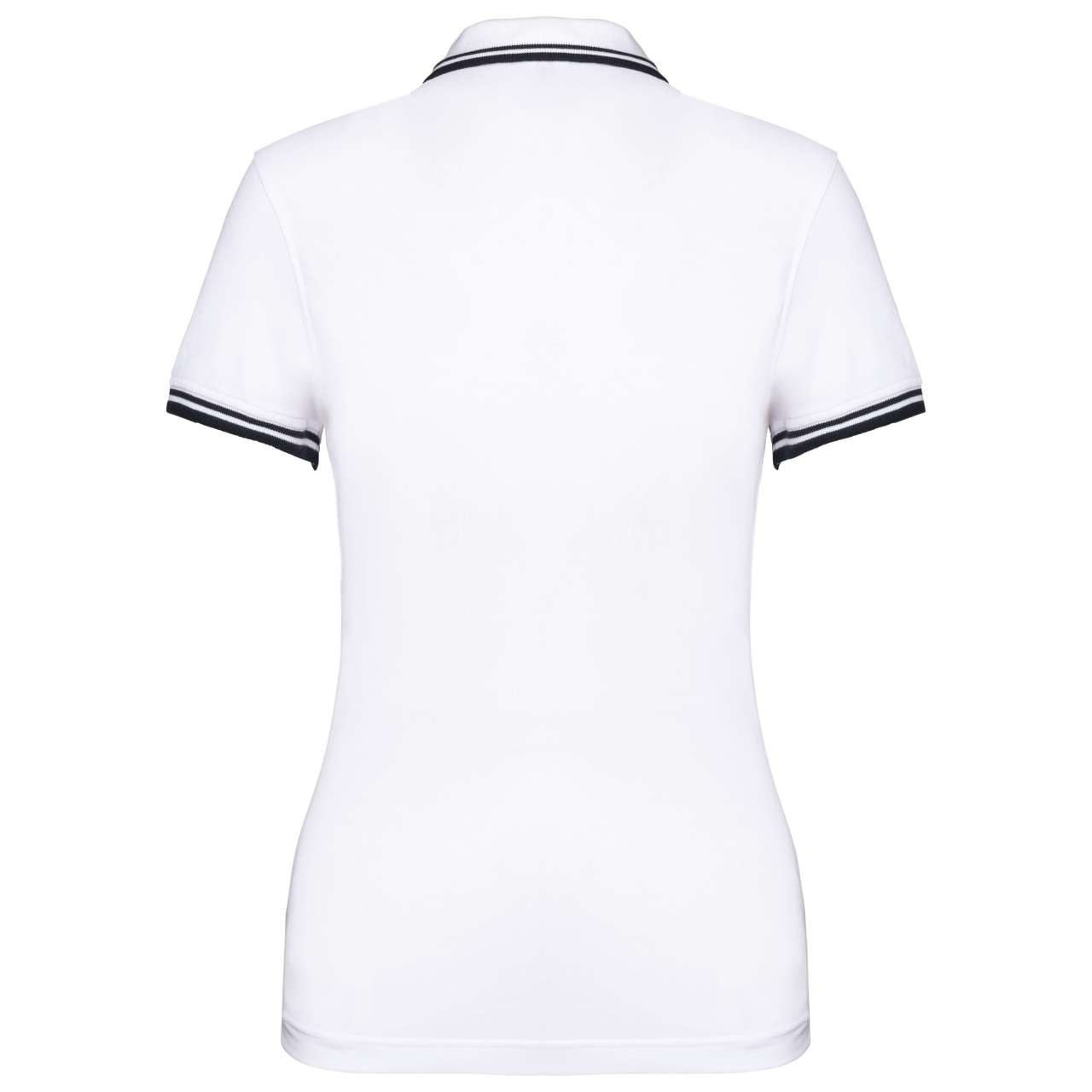 LADIE'S 2 STRIPED SHORT SLEEVED POLOSHIRT - Image 9