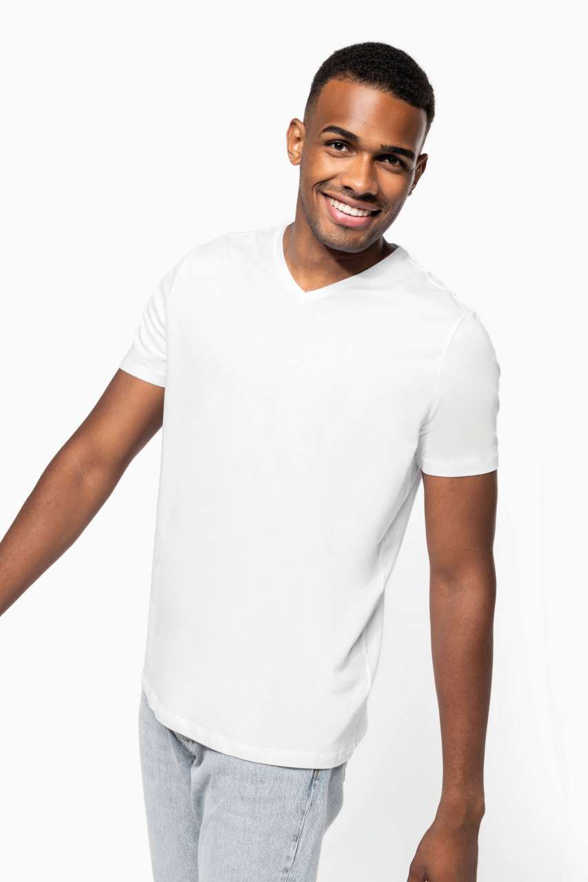 MEN'S SHORT-SLEEVED V-NECK T-SHIRT - Image 4
