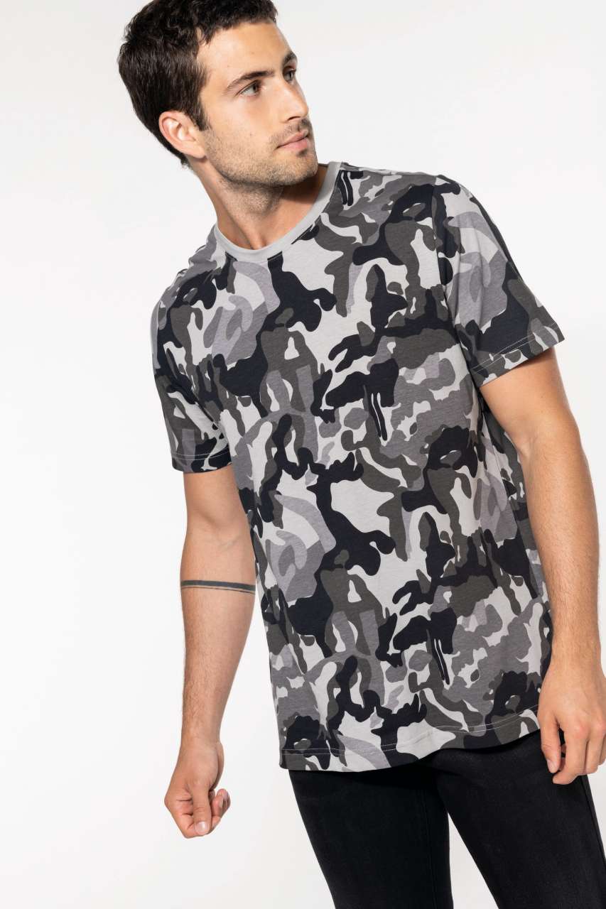 MEN'S SHORT-SLEEVED CAMO T-SHIRT - Image 2