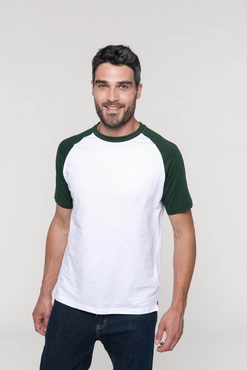 BASEBALL - SHORT-SLEEVED TWO-TONE T-SHIRT - Image 4