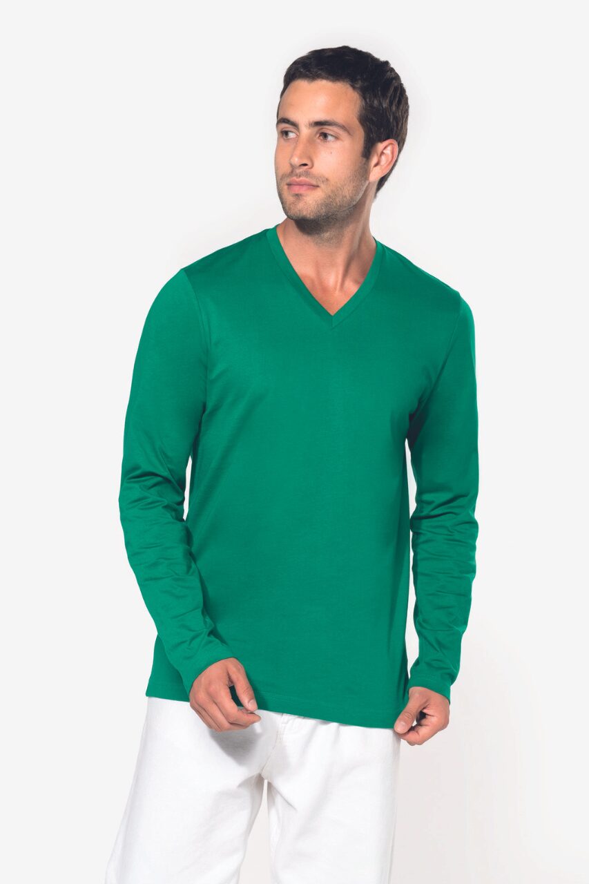 MEN'S LONG-SLEEVED V-NECK T-SHIRT - Image 17