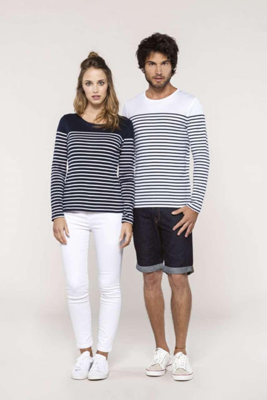 MEN’S LONG-SLEEVED BRETON STRIPE TOP - Image 2