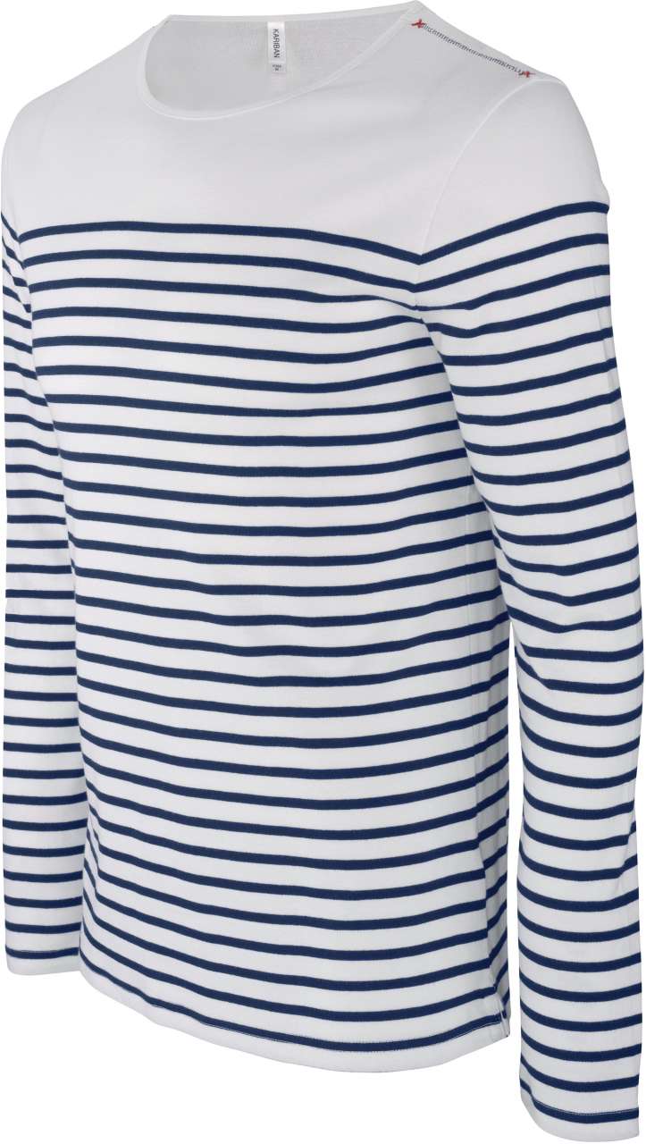 MEN’S LONG-SLEEVED BRETON STRIPE TOP - Image 4